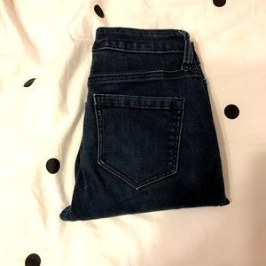Dark wash skinny jeans